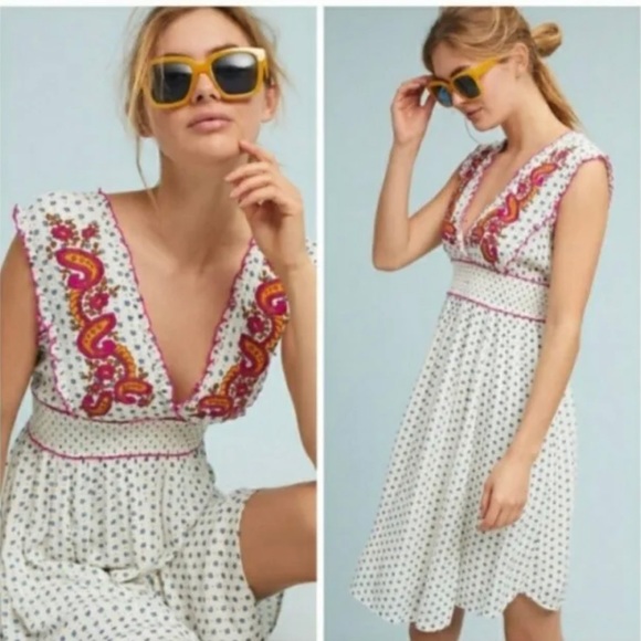Lilka x Anthropologie Embroidered Boho Dress - Picture 6 of 6
